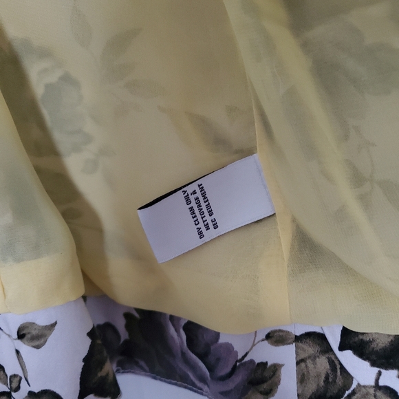 NICK & MO Cotton Floral Blazer with Yellow Lining Artsy Cottage Medium - Picture 5 of 7